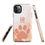Thumbnail: Tough Case for iPhone® Peachy Paw with Vintage Nature Background