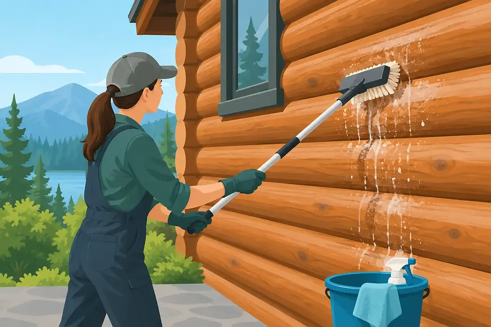 How to Clean Log Siding Without Damaging It