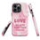 Thumbnail: Tough Case for iPhone® I Love my Cats More than Humans Pink Background
