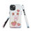 Thumbnail: Tough Case for iPhone® Pink and White Puppy with Multicolor Background
