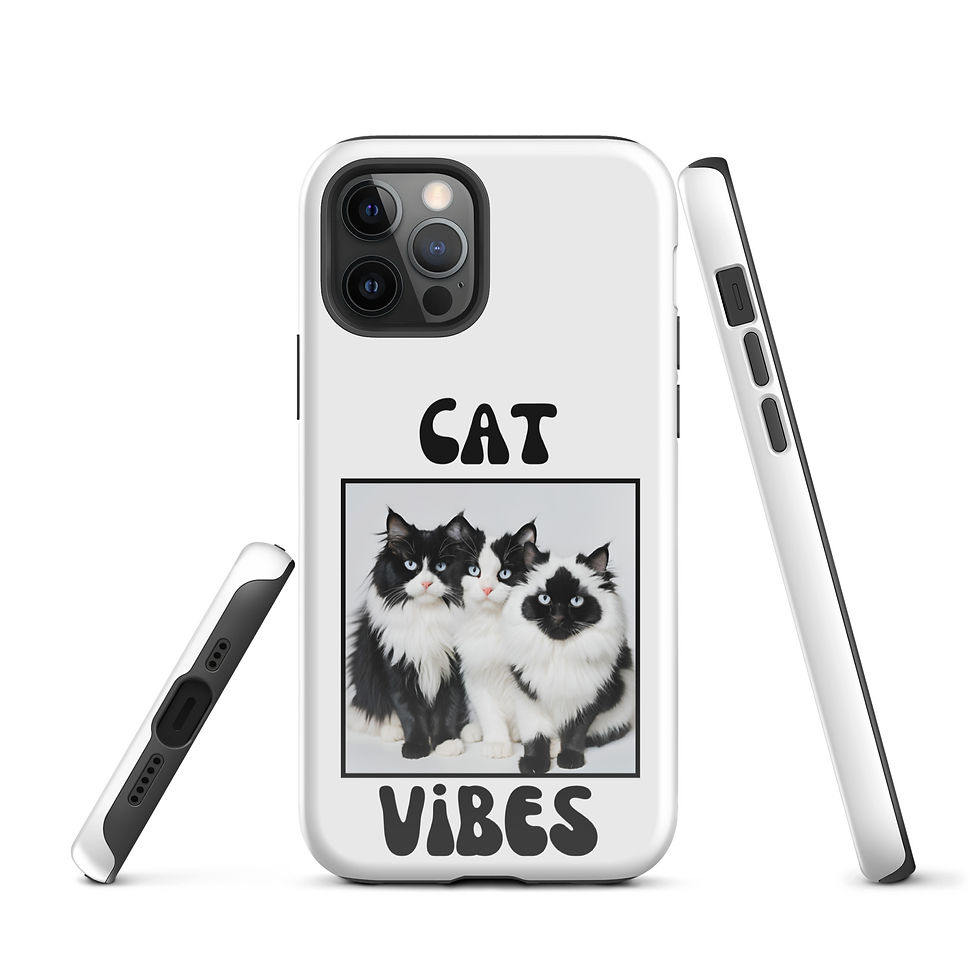 Thumbnail: Tough Case for iPhone® Black and White Cats