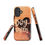 Thumbnail: Tough Case for iPhone® Dog Mom with Heart Orange Background