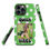 Thumbnail: Tough Case for iPhone® Queen Yorkie Vibes with Green Polka Dot Background