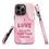 Thumbnail: Tough Case for iPhone® I Love my Cats More than Humans Pink Background