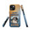 Thumbnail: Tough Case for iPhone® Saint Bernard Love Blue and Orange Gradient Background