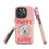Thumbnail: Tough Case for iPhone® Puppy Love with Pink and Yellow Background