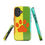 Thumbnail: Tough Case for iPhone® Paw with Retro Groovy Background