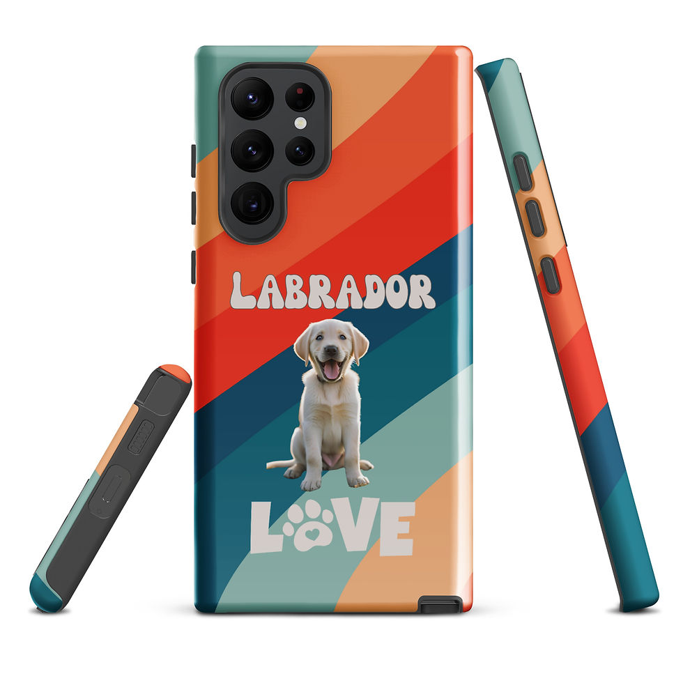 Thumbnail: Tough case for Samsung® Labrador Love With Retro Background