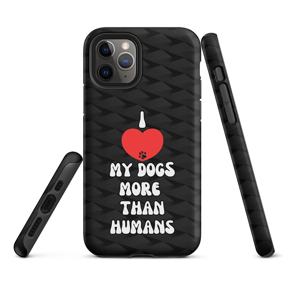 Thumbnail: Tough Case for iPhone® I love my dogs more than humans