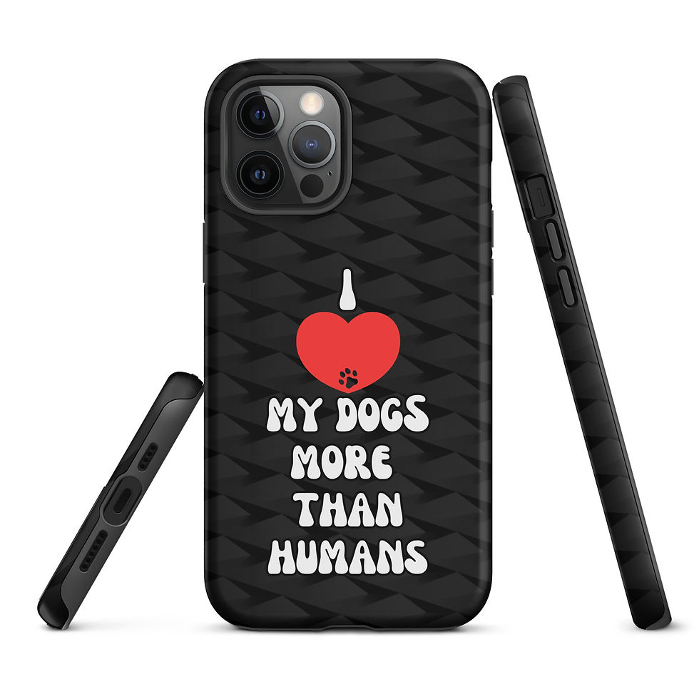 Thumbnail: Tough Case for iPhone® I love my dogs more than humans