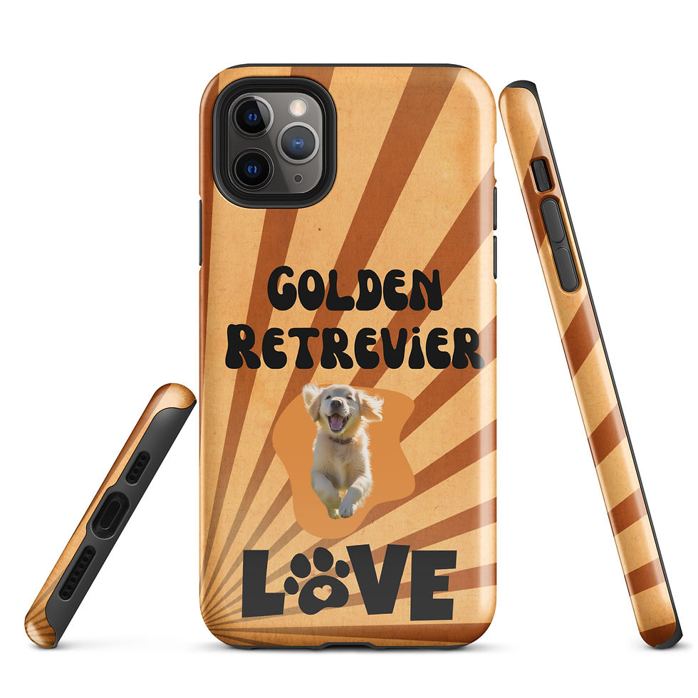 Thumbnail: Tough Case for iPhone® Golden Retriever Puppy Love