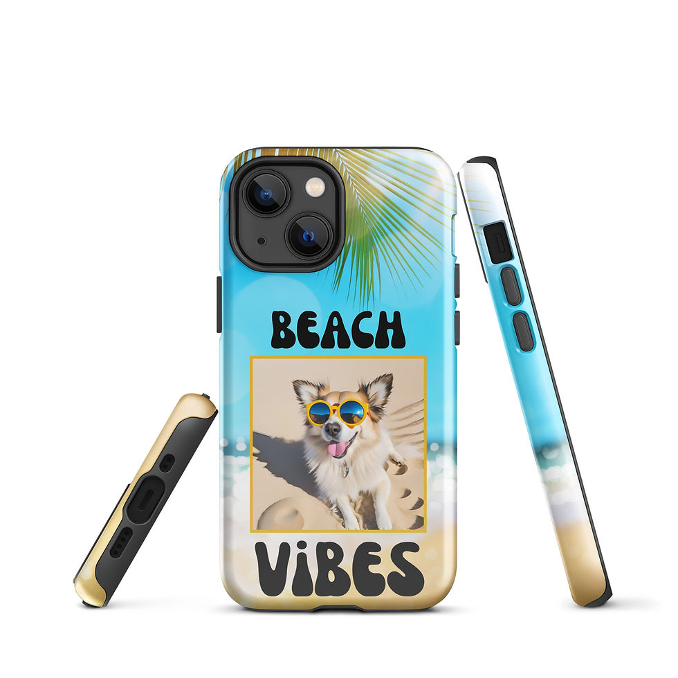 Thumbnail: Tough Case for iPhone® Beach Vibes Dog with Sunglasses 2