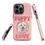 Thumbnail: Tough Case for iPhone® Puppy Love with Pink and Yellow Background