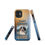 Thumbnail: Tough Case for iPhone® Saint Bernard Love Blue and Orange Gradient Background