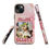 Thumbnail: Tough Case for iPhone® Feline Beauty Cat with Pink Flower Background