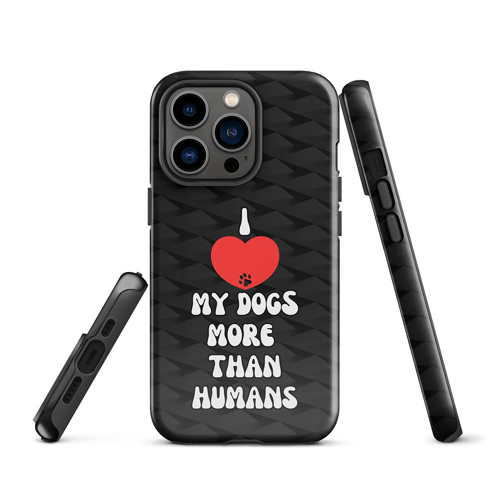 Thumbnail: Tough Case for iPhone® I love my dogs more than humans