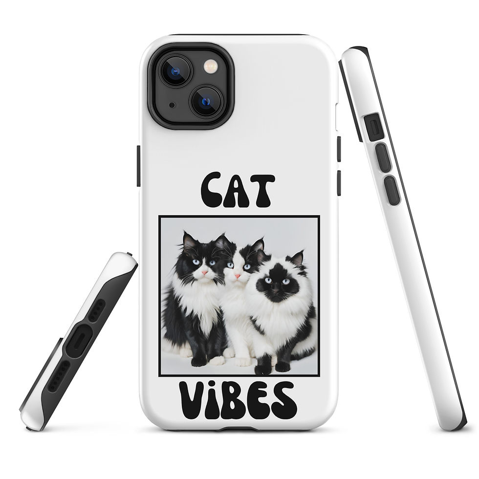 Thumbnail: Tough Case for iPhone® Black and White Cats