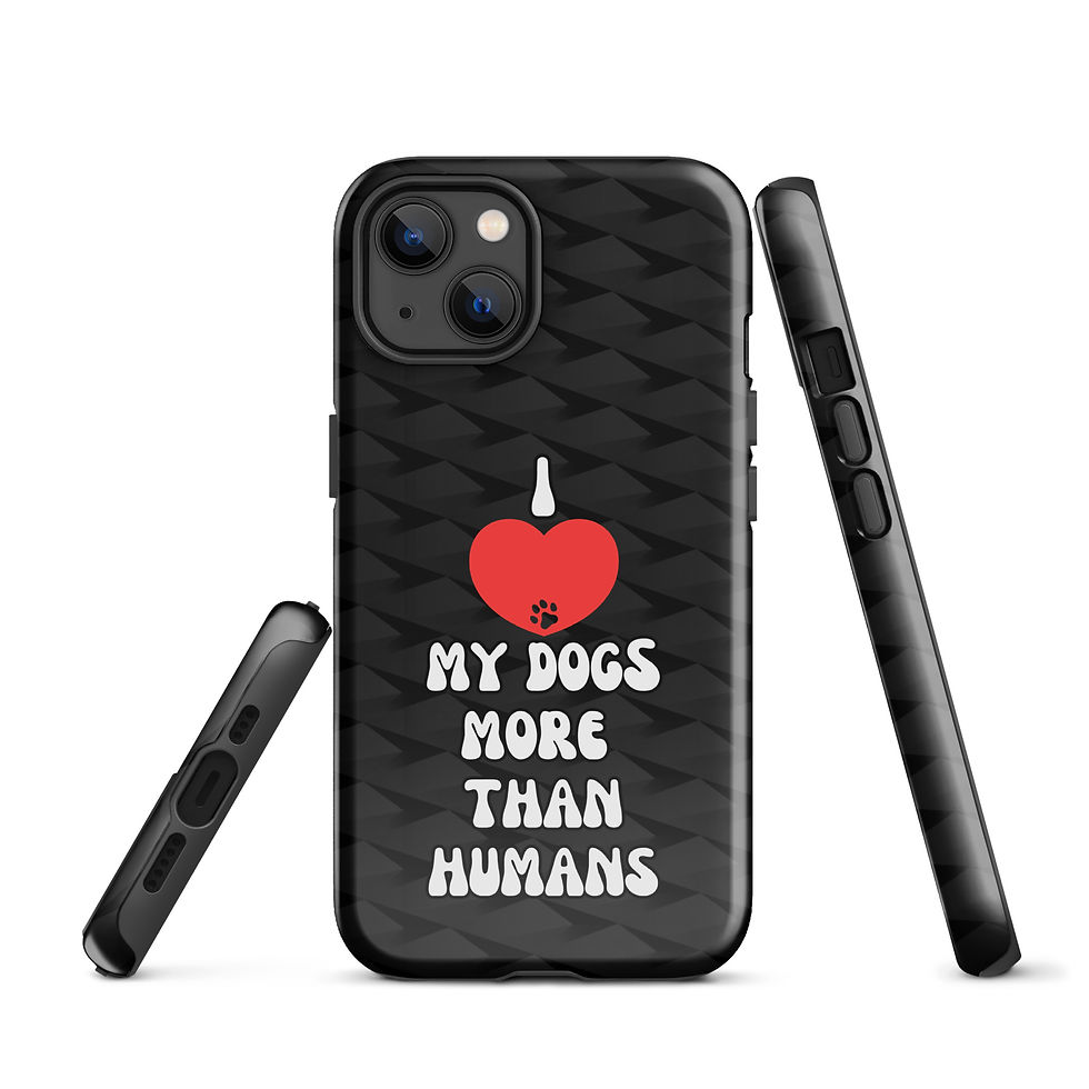Thumbnail: Tough Case for iPhone® I love my dogs more than humans