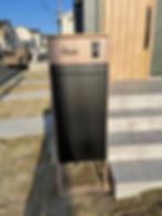 宅配ボックス内蔵機能門柱