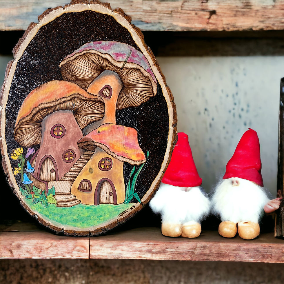 Second staged view of art