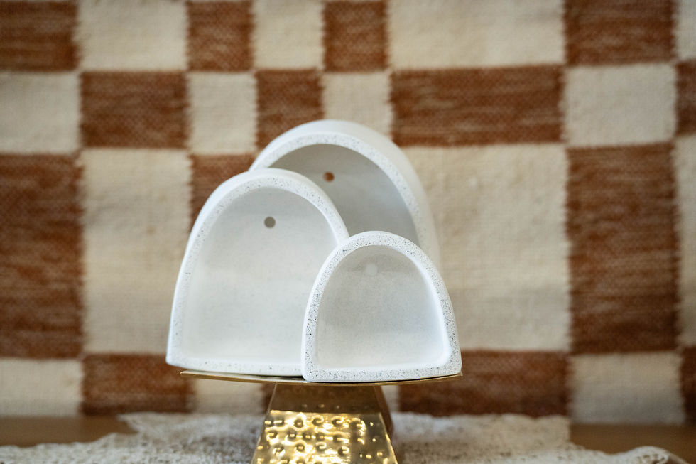 Thumbnail: Handmade Ceramic Wall Arch Set of 3
