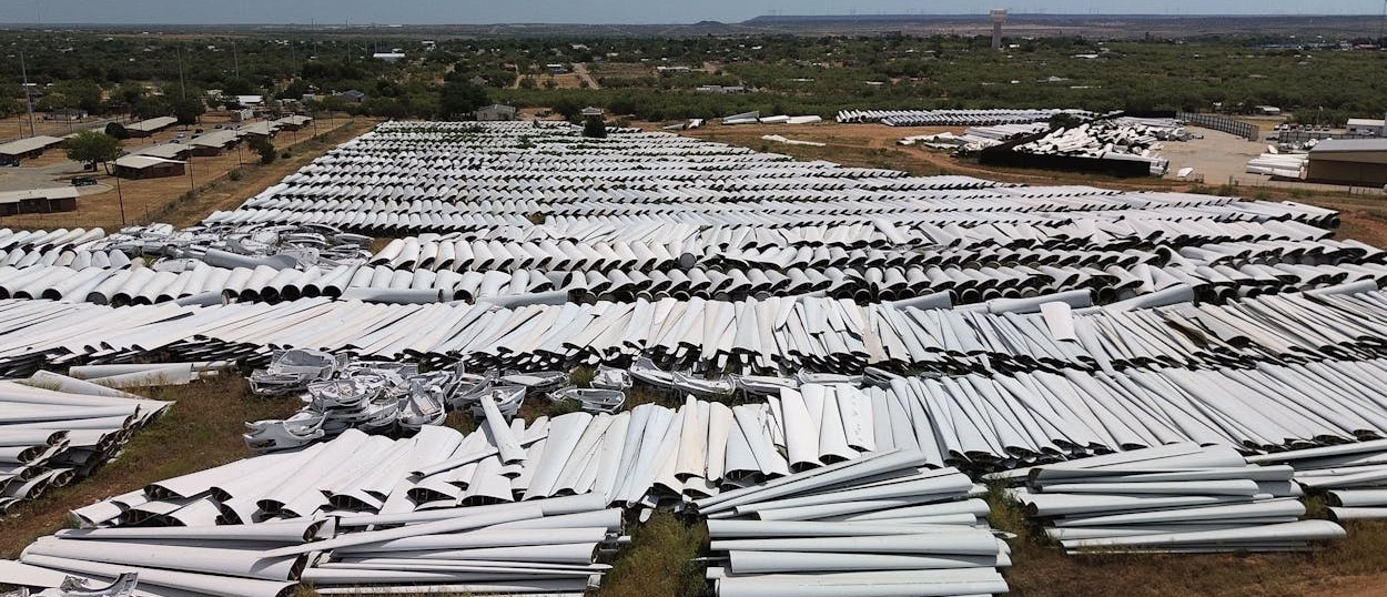Used wind turbine blades