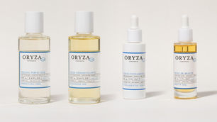 Oryza Lab Perfecting Peel, Cleansing Oil, Fundamental Serum and Beauty Oil, now in the US with Beautyspace