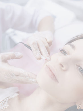 Closeup image of dermatologist's hands doing electro-epilation. The process of electrolysi