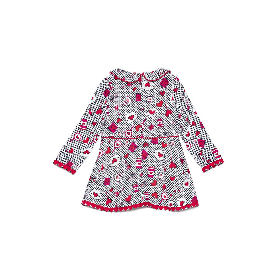 Thumbnail: Girls Heart Print Dress
