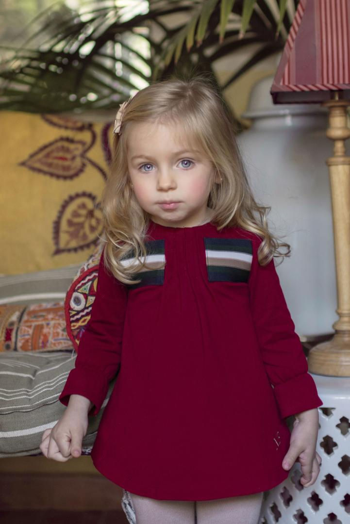 Thumbnail: Girl's Burgundy Dress