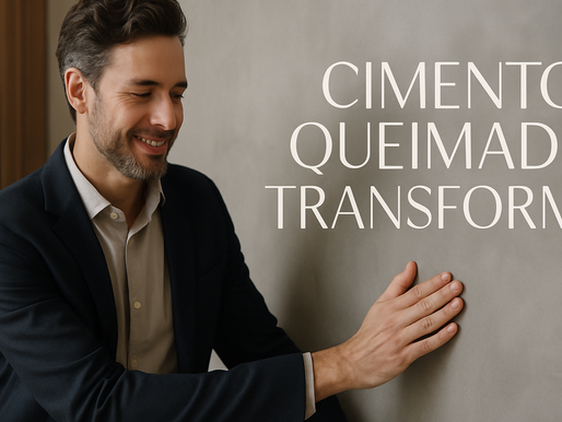 Transforme seu ambiente com o Cimento Queimado