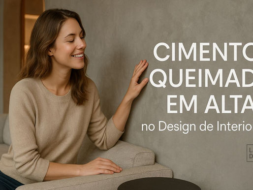 Cimento Queimado em alta no Design de Interior