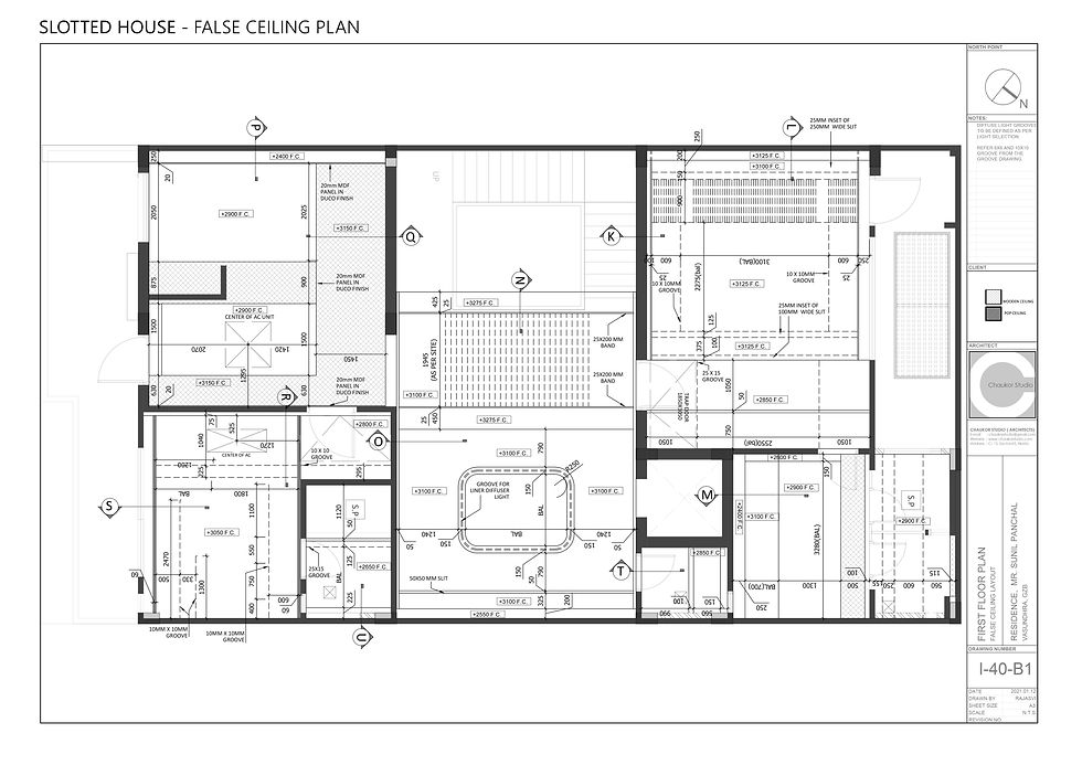 False Ceiling Plan