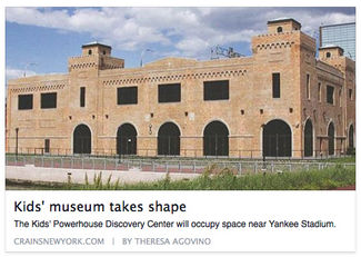 Here's a great article about the Museum's Kids' Powerhouse Discovery Center plans in Crain's NY!