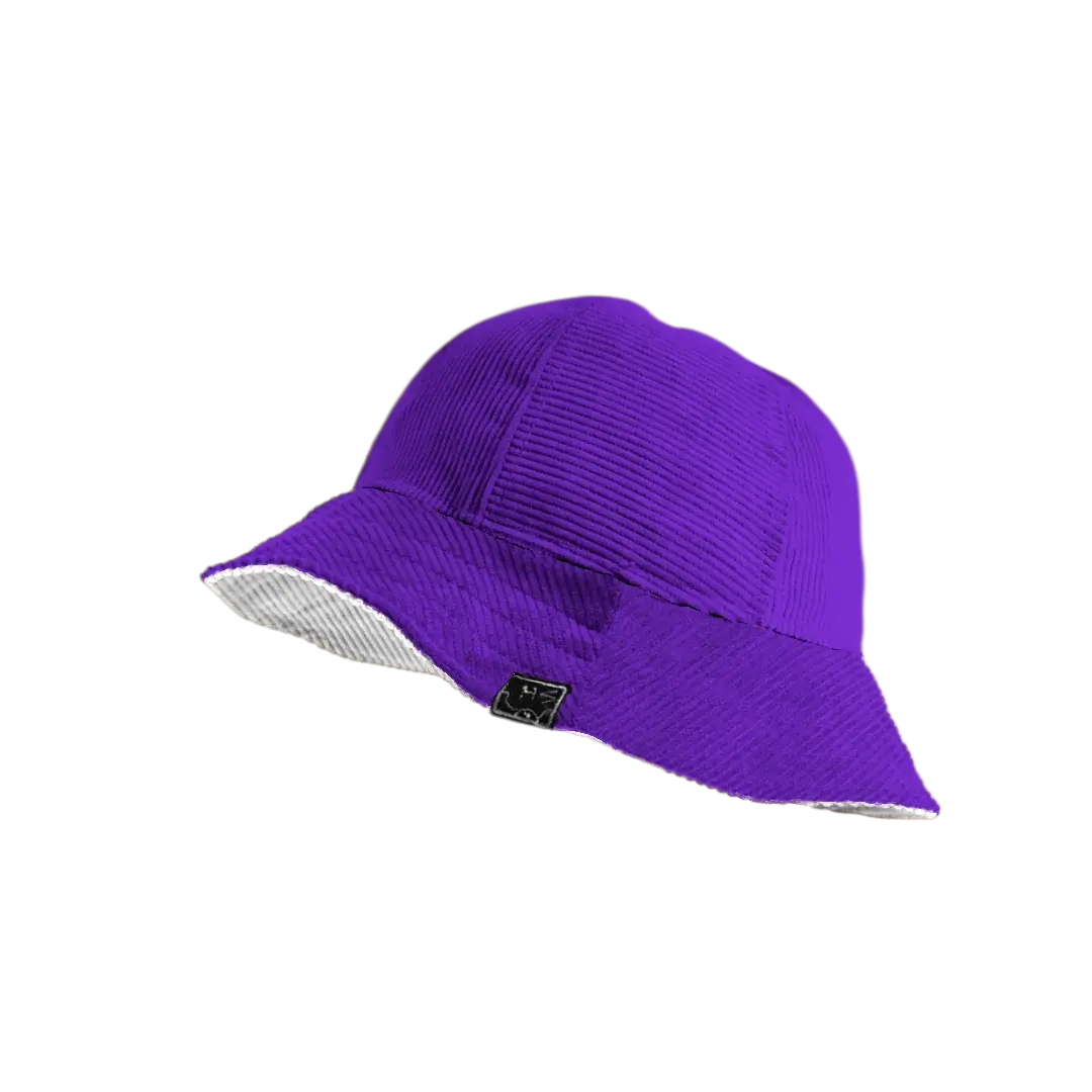 Bucket Hat 6 Paneles Corduroy - Morado