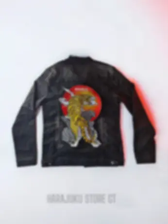 Tiger chaqueta de lona negra