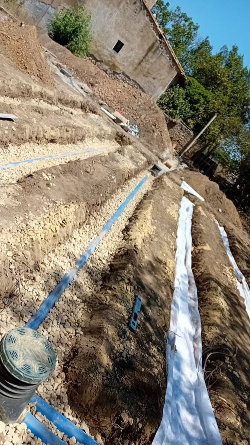 Chantier MAS BLANC réalisé par EPUR ASSAINISSEMENT