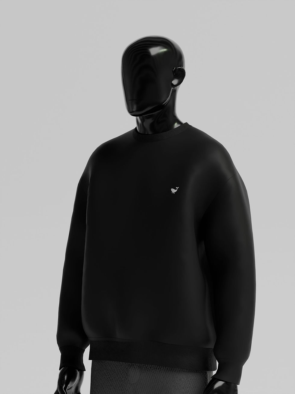 Thumbnail: Black Oversized Sweatshirt