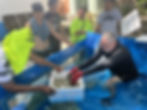 More than 20 participants took part in practical training in giant clam farming, sponge farming and rabbitfish aquaculture. Photo courtesy of TNC