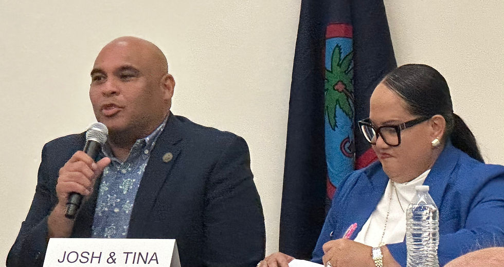 Josh Tenorio and Tina Muna Barnes