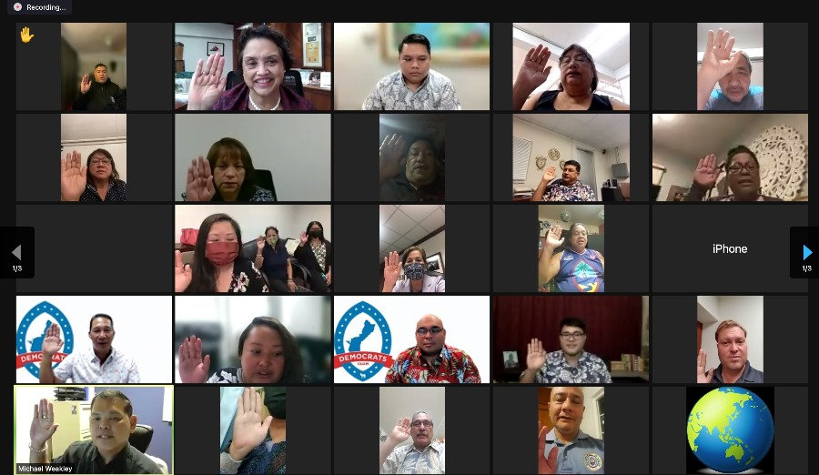 Democratic Party of Guam swears in officers