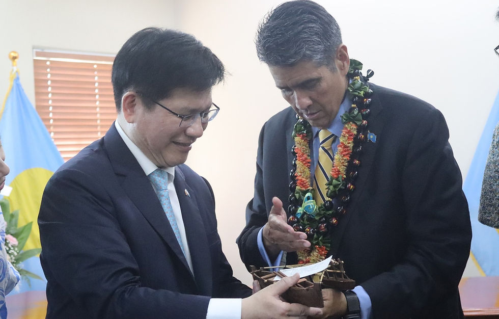 Taiwanese investors propose golf course development in Palau; Foreign affairs minister leads trade delegation