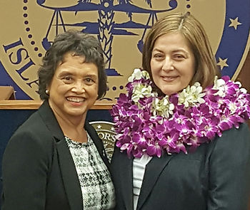 Lou Leong GUerrero with Dana Gutierrez