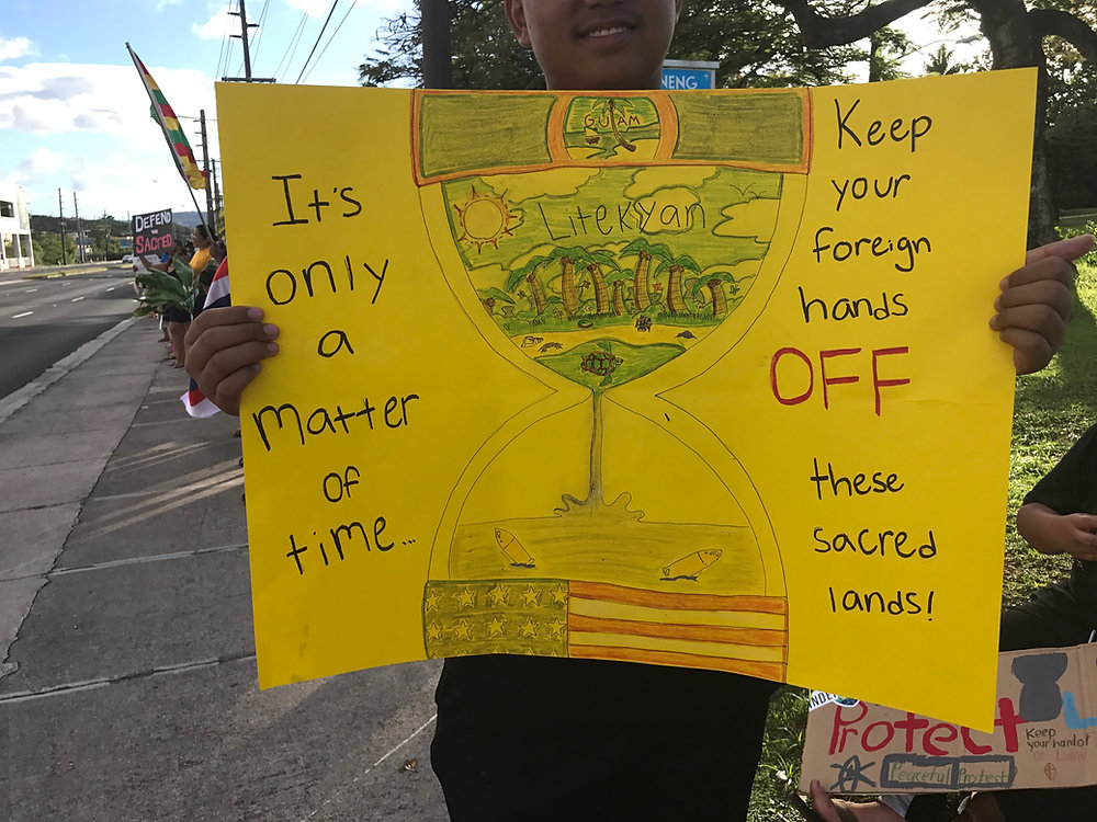 'Keep off our sacred lands'