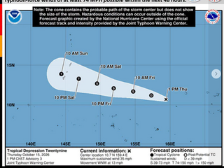 Guam, CNMI brace for yet another typhoon: 29W now Tropical Storm Champi