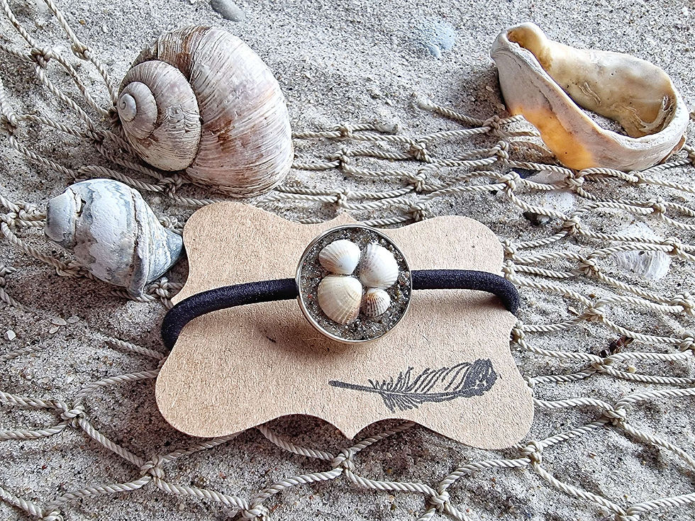 Miniaturbild: Muschel Haargummi