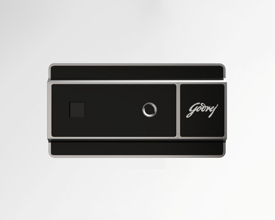 Thumbnail: Godrej NEH 07 200 mm Door Handle Set black lock component