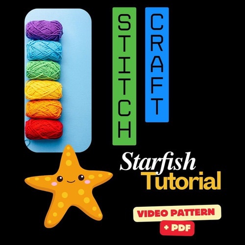 Chunky Knit Starfish - PDF +Video Tutorial | Michelle Venneri