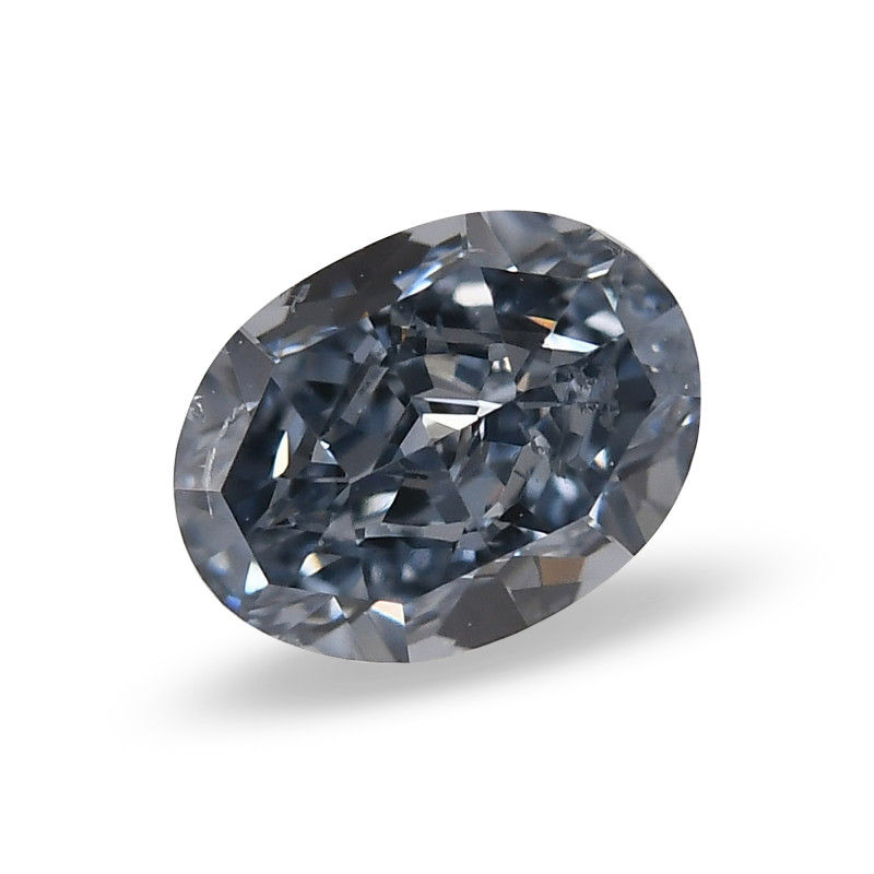 Thumbnail: 0.41 carat, Fancy Intense Blue Diamond, Oval Shape