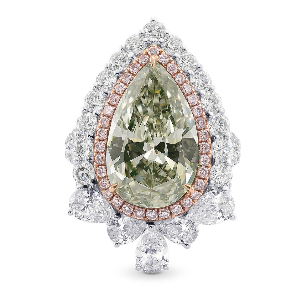 DREAMILY PRINCESS FANCY GREENISH YELLOW DIAMOND